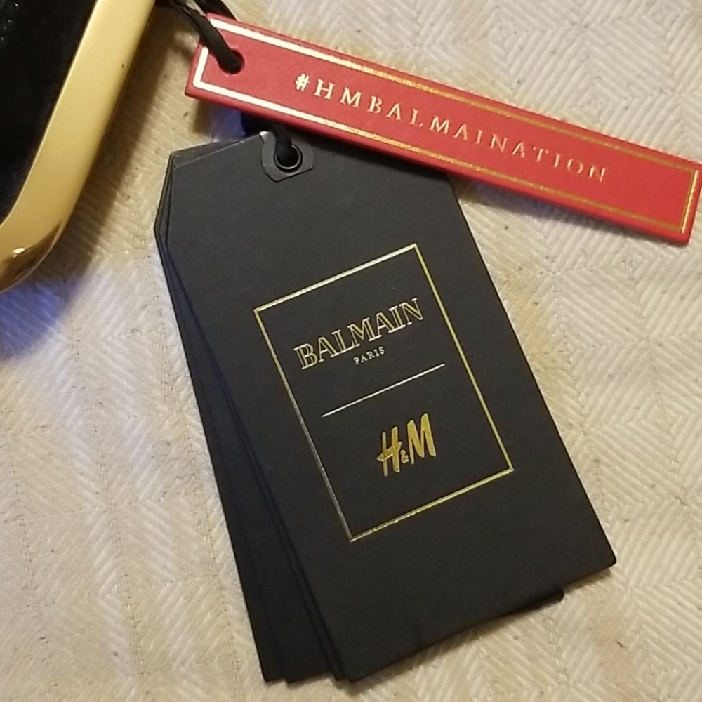Balmain for H&M Green Suede Handbag - Picture 2 of 5